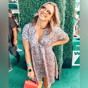 Pink floral lulus dress